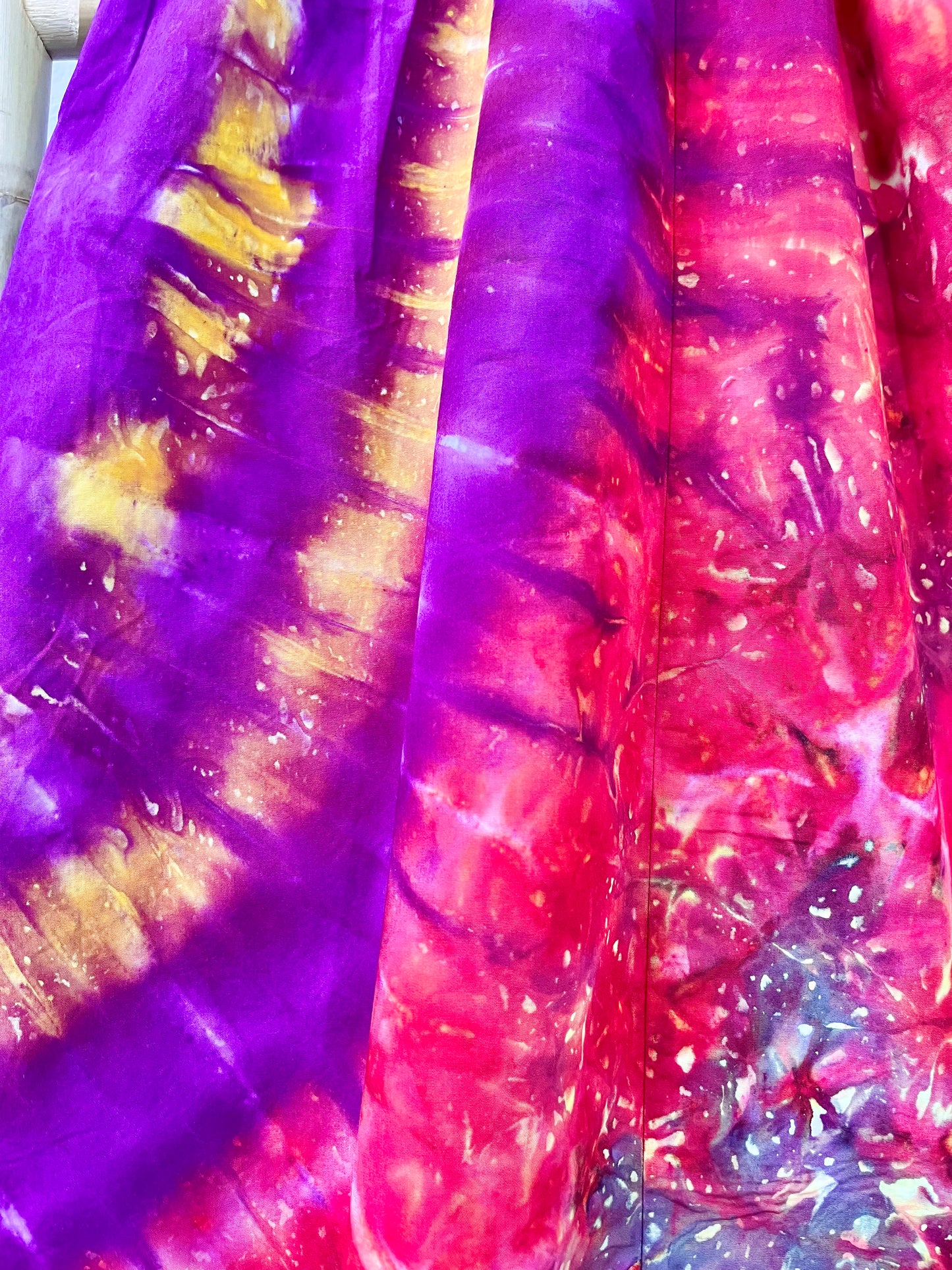 Volcano Fire Tie Dye Dress – One of a Kind