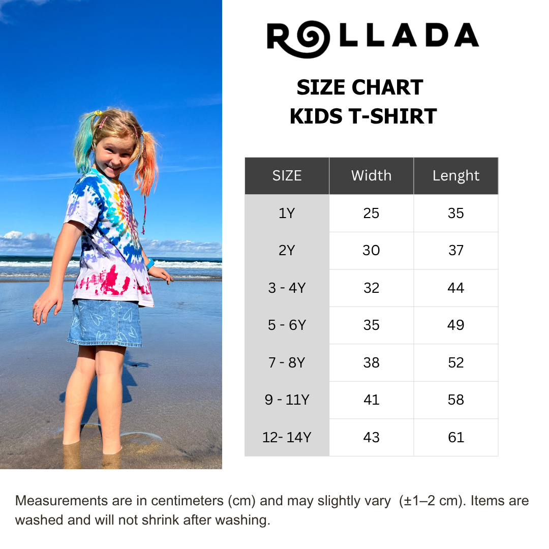 Kids Spider Tie Dye T-Shirt β Solar Vibe