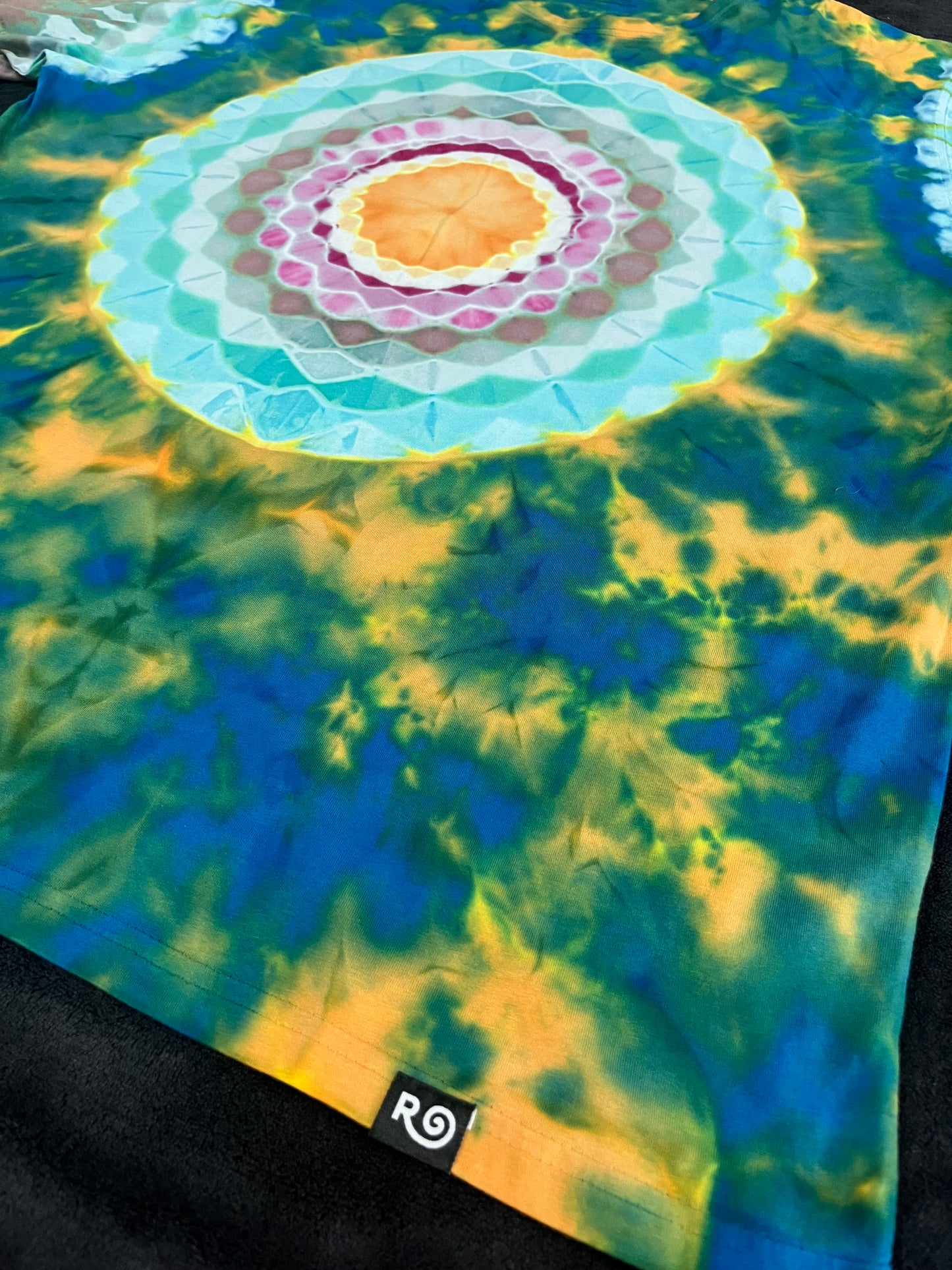 Sacred Flow Mandala Tie Dye T-Shirt – XXL