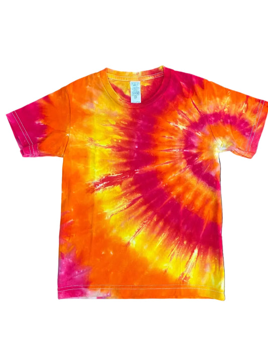 Kids Lava Fanfold Tie Dye T-Shirt – Hot Water