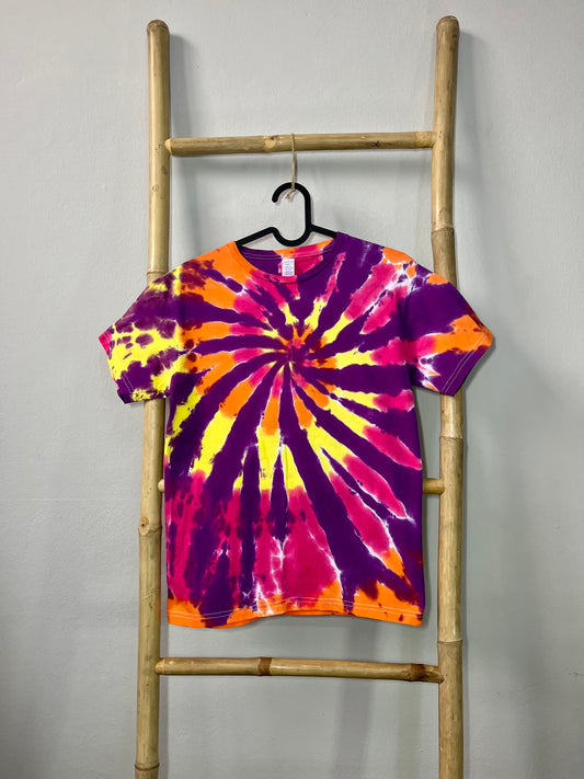 Kids Sunset Spiral Tie Dye T-Shirt
