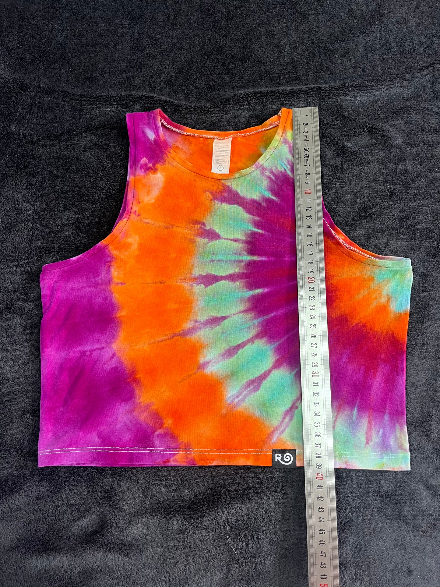 Hot Water Fanfold Crop Top - S