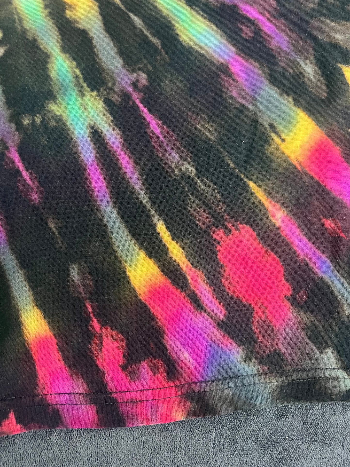 Midnight Spiral Reverse Tie Dye T-Shirt - Size L