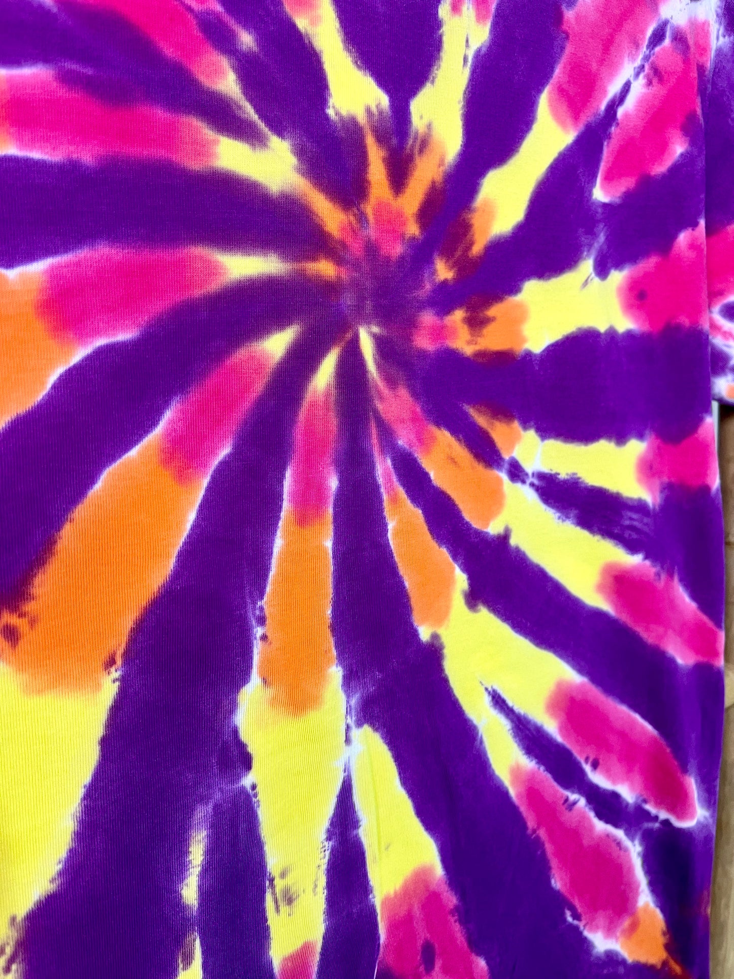 Kids Sunset Spiral Tie Dye T-Shirt