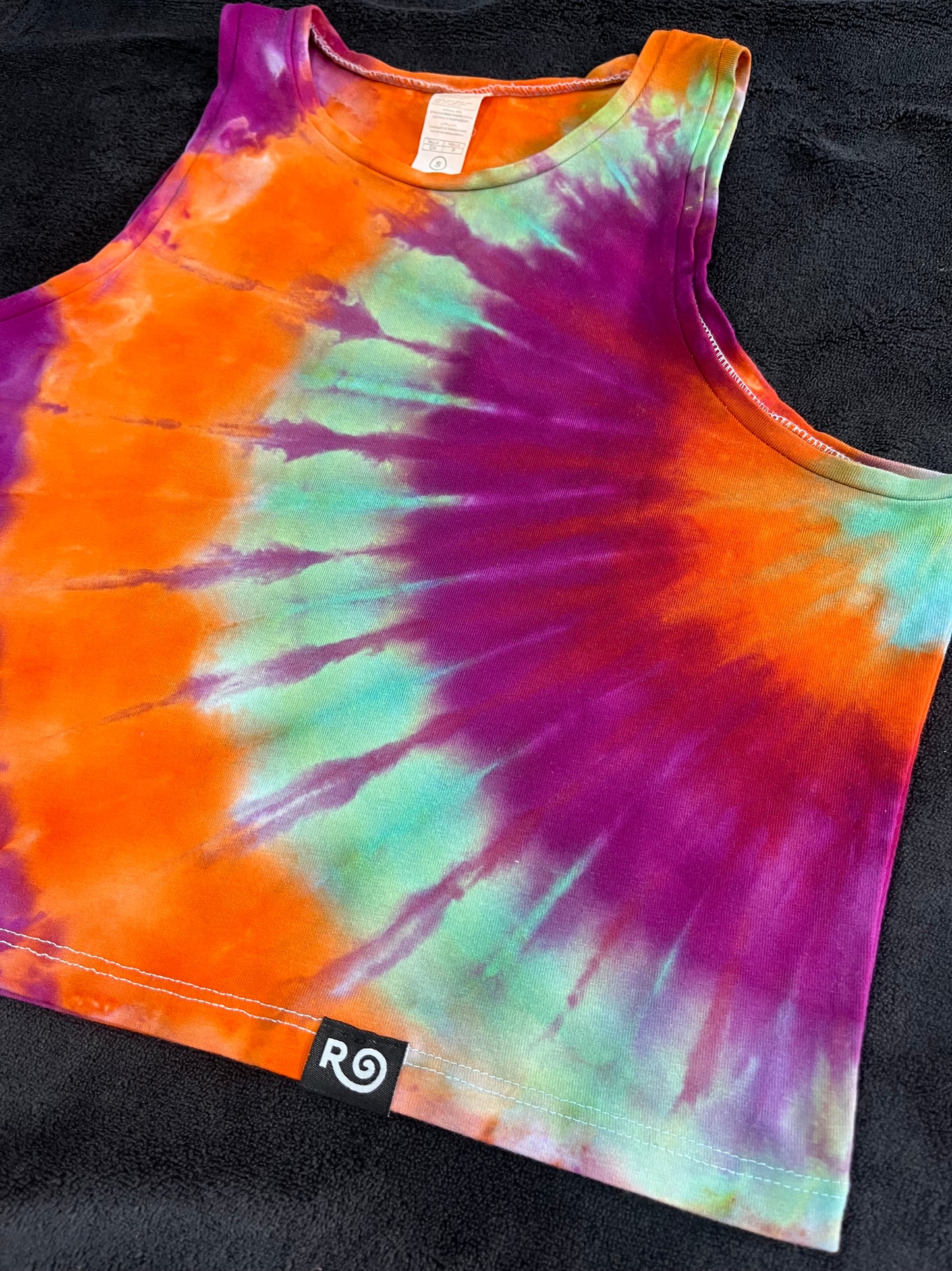 Hot Water Fanfold Crop Top - S