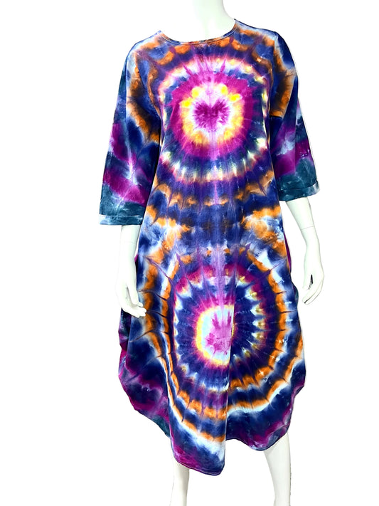 Infinity Spiral Cotton Dress – One of a Kind