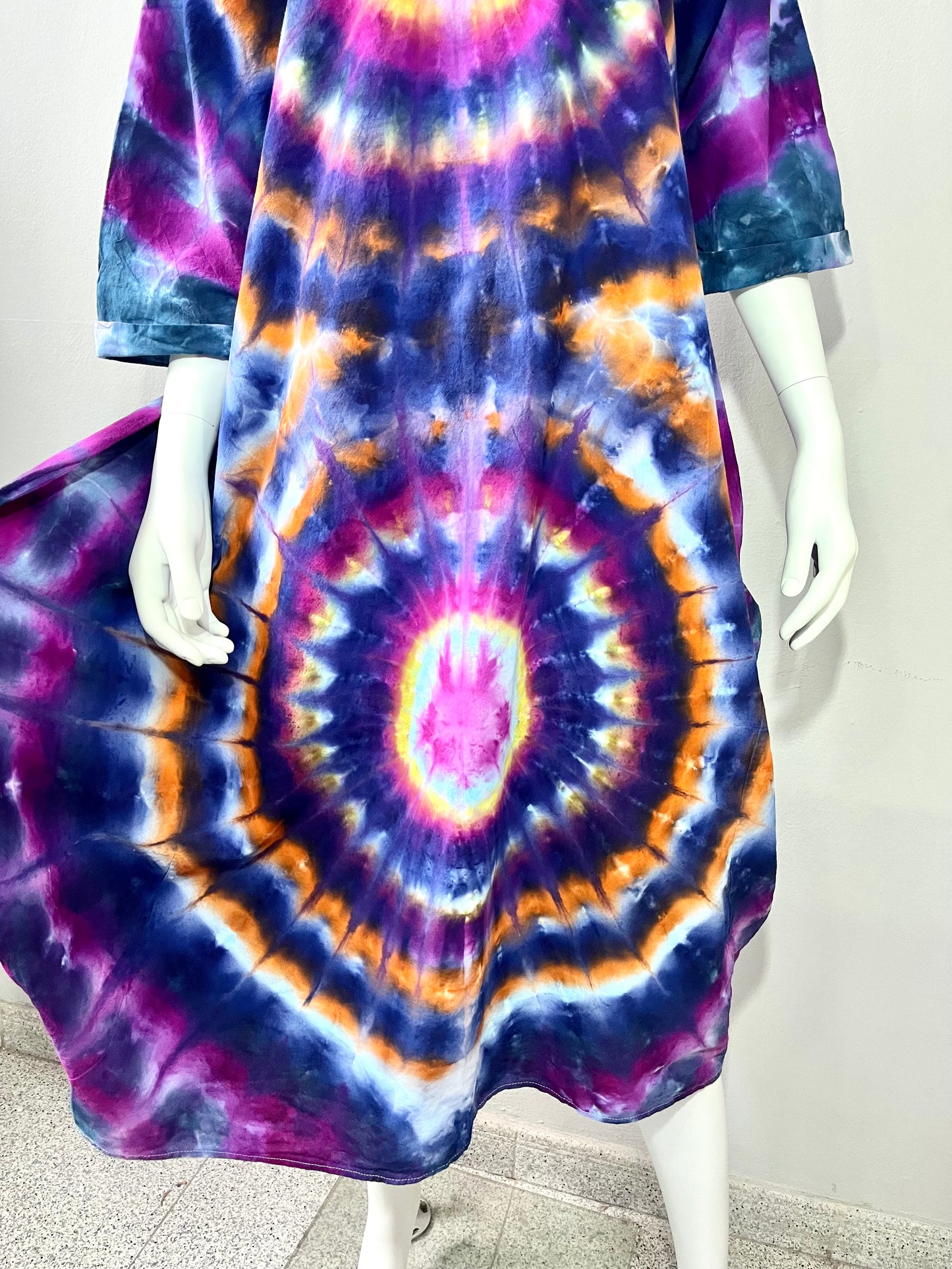 Infinity Spiral Cotton Dress – One of a Kind