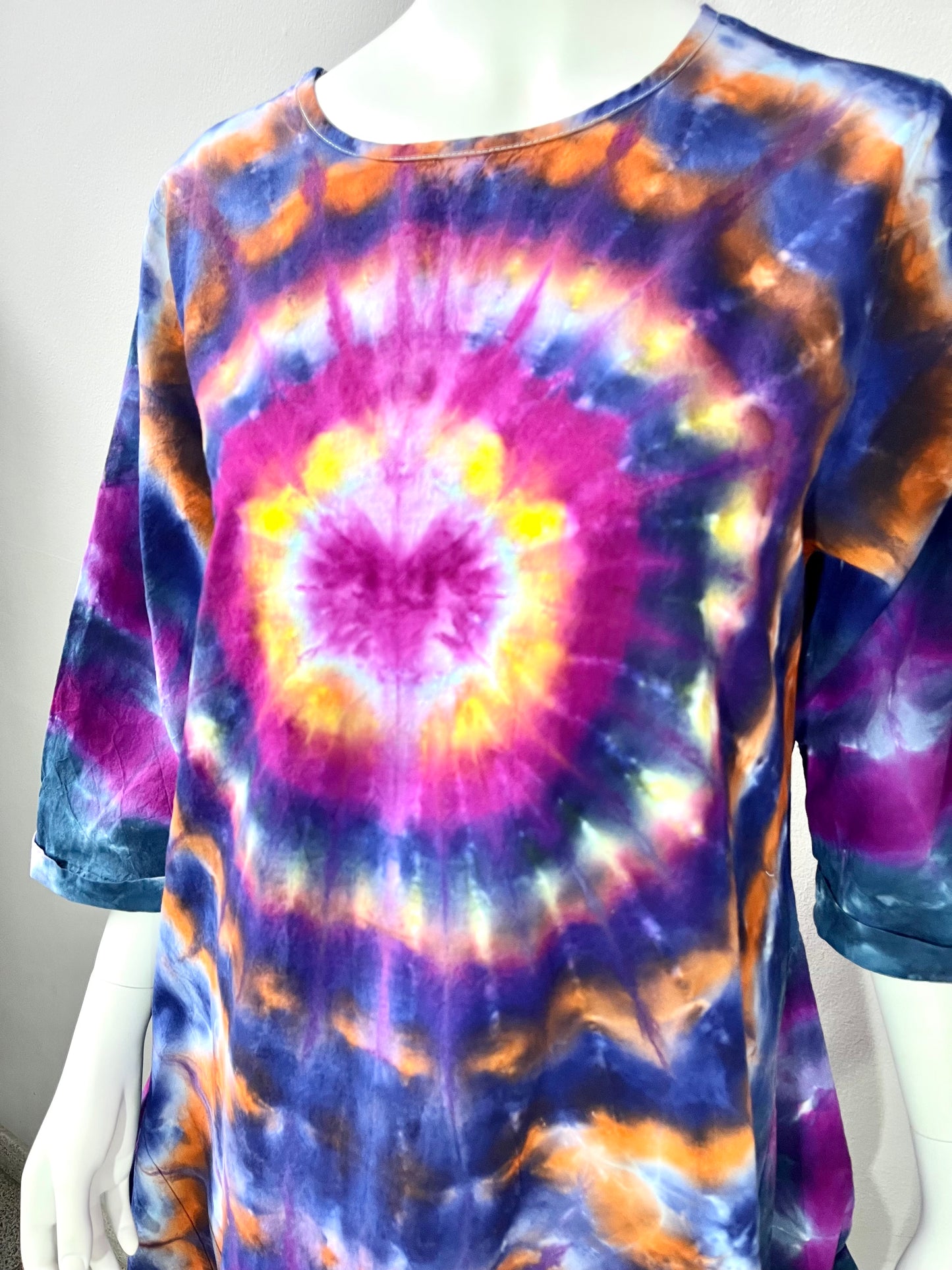 Infinity Spiral Cotton Dress – One of a Kind