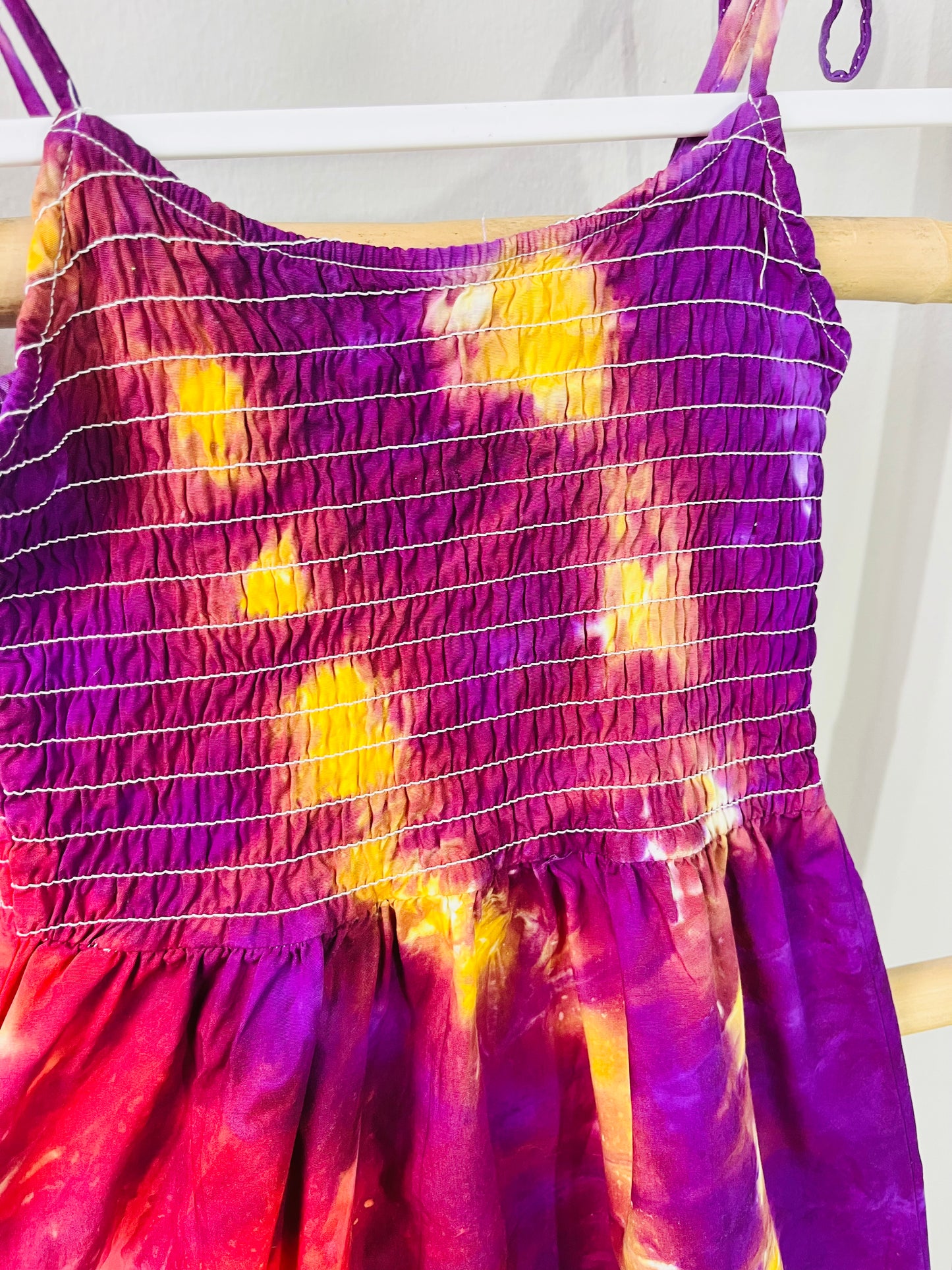 Volcano Fire Tie Dye Dress – One of a Kind
