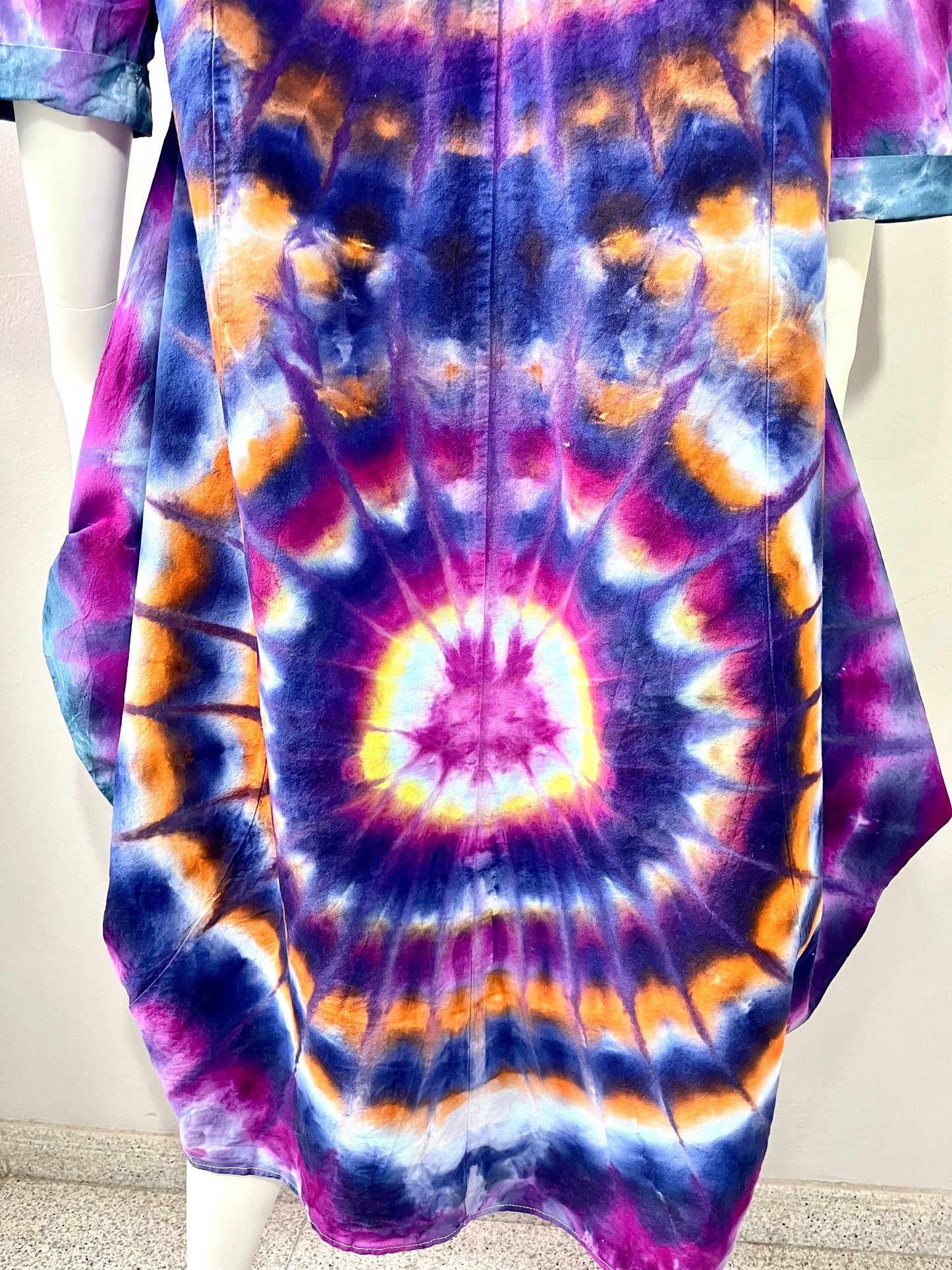 Infinity Spiral Cotton Dress – One of a Kind