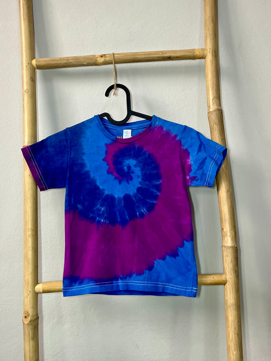 Kids Spiral Tie Dye T-Shirt - Nebula