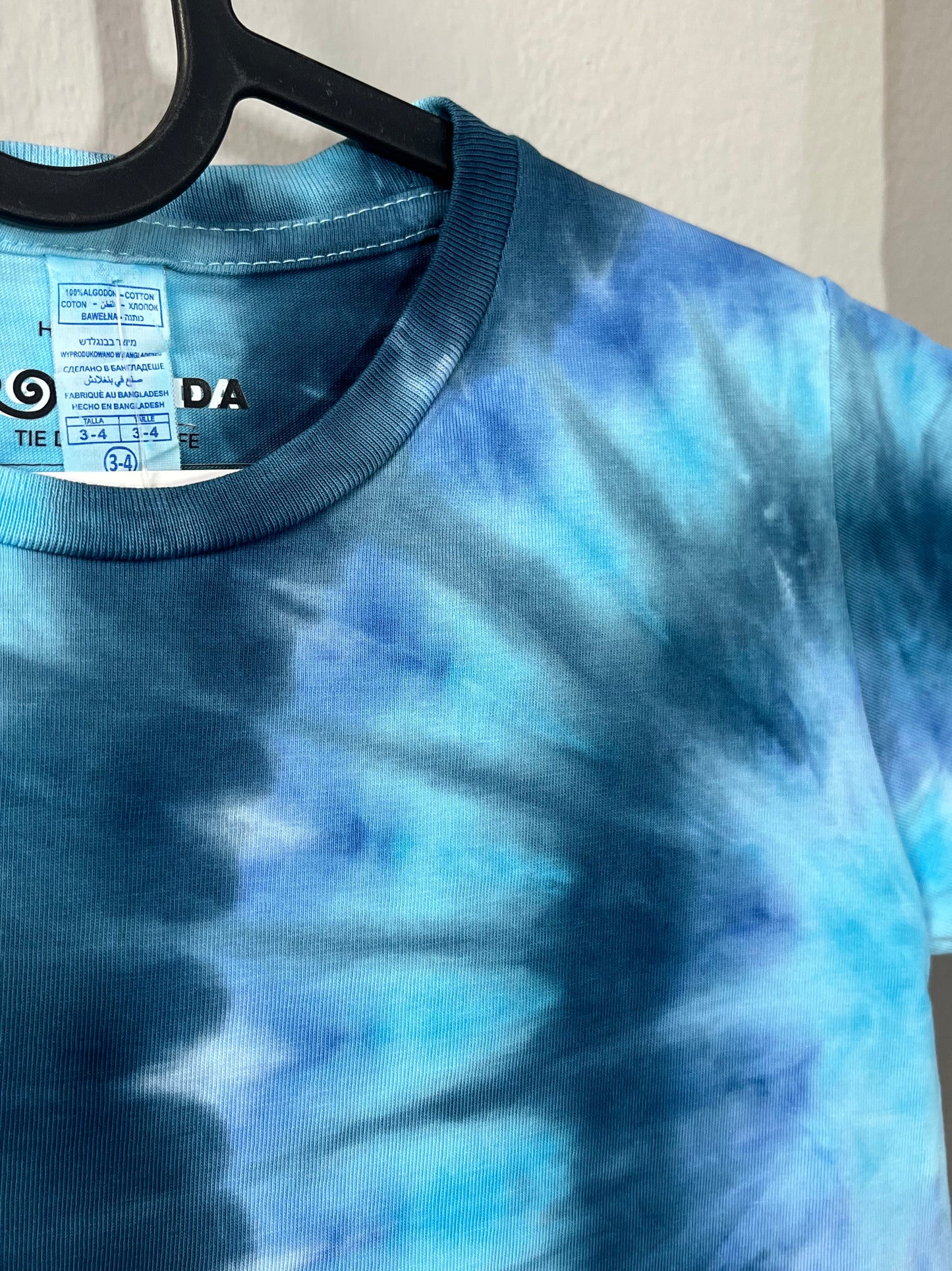 Kids Ocean Fanfold Tie Dye T-Shirt – Hot Water