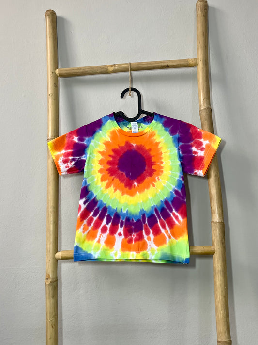 Kids Bullseye Tie Dye T-Shirt - Rainbow