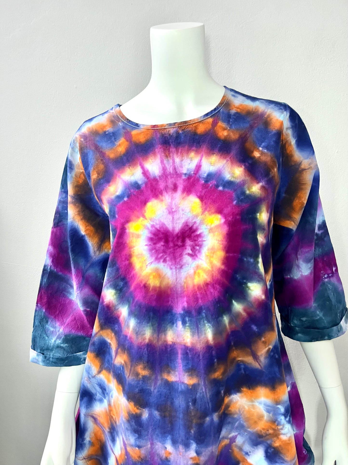 Infinity Spiral Cotton Dress – One of a Kind