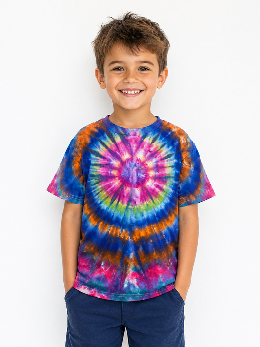 Kids Bullseye Tie Dye T-Shirt - Solar Eclipse