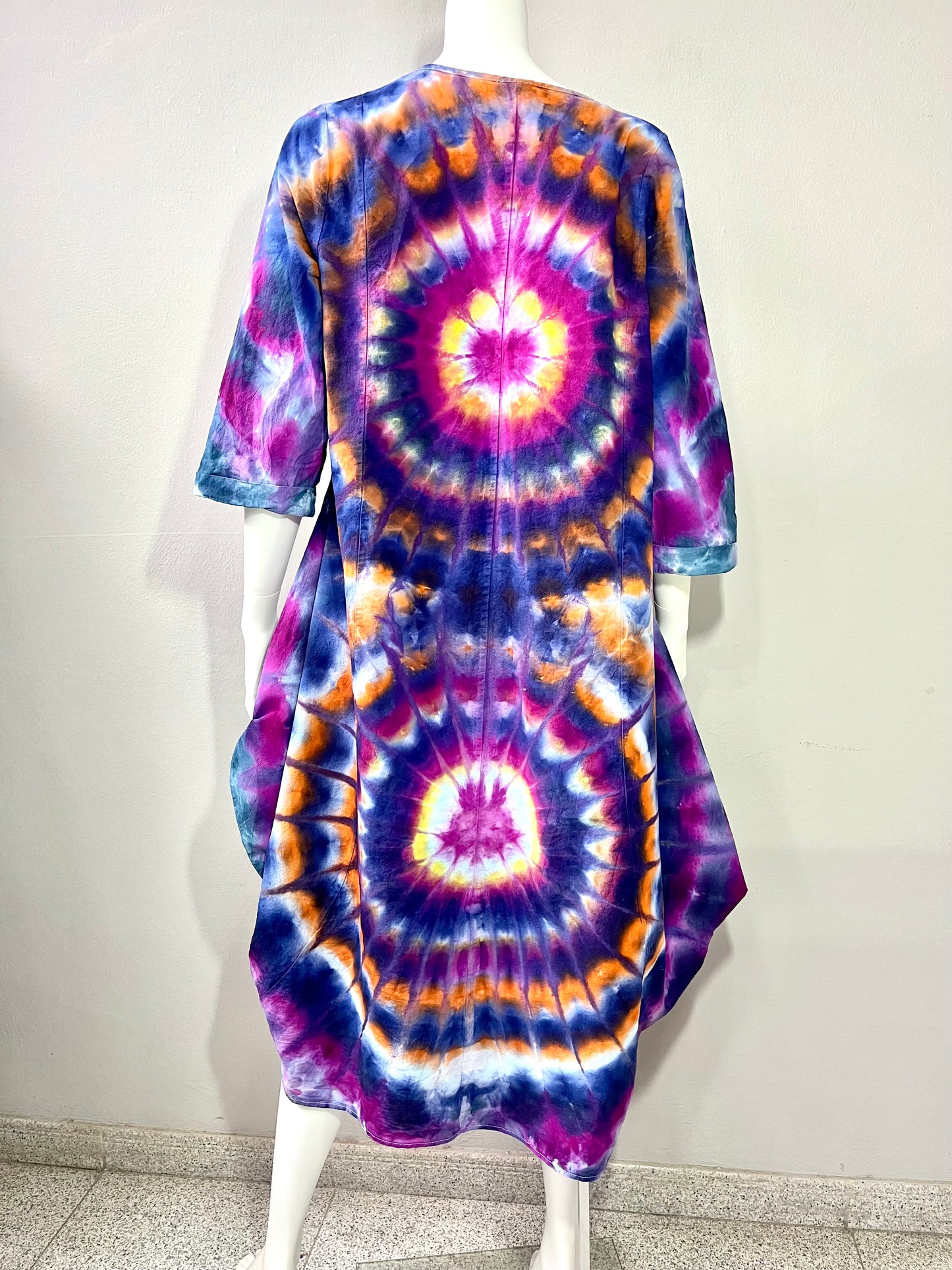 Infinity Spiral Cotton Dress – One of a Kind