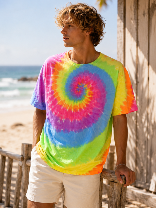 Cotton Candy Spiral Tie Dye T-Shirt