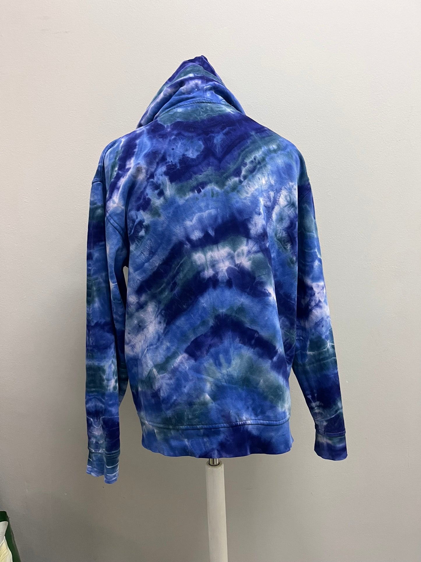 Sudadera con capucha tie-dye Geoda Oceánica