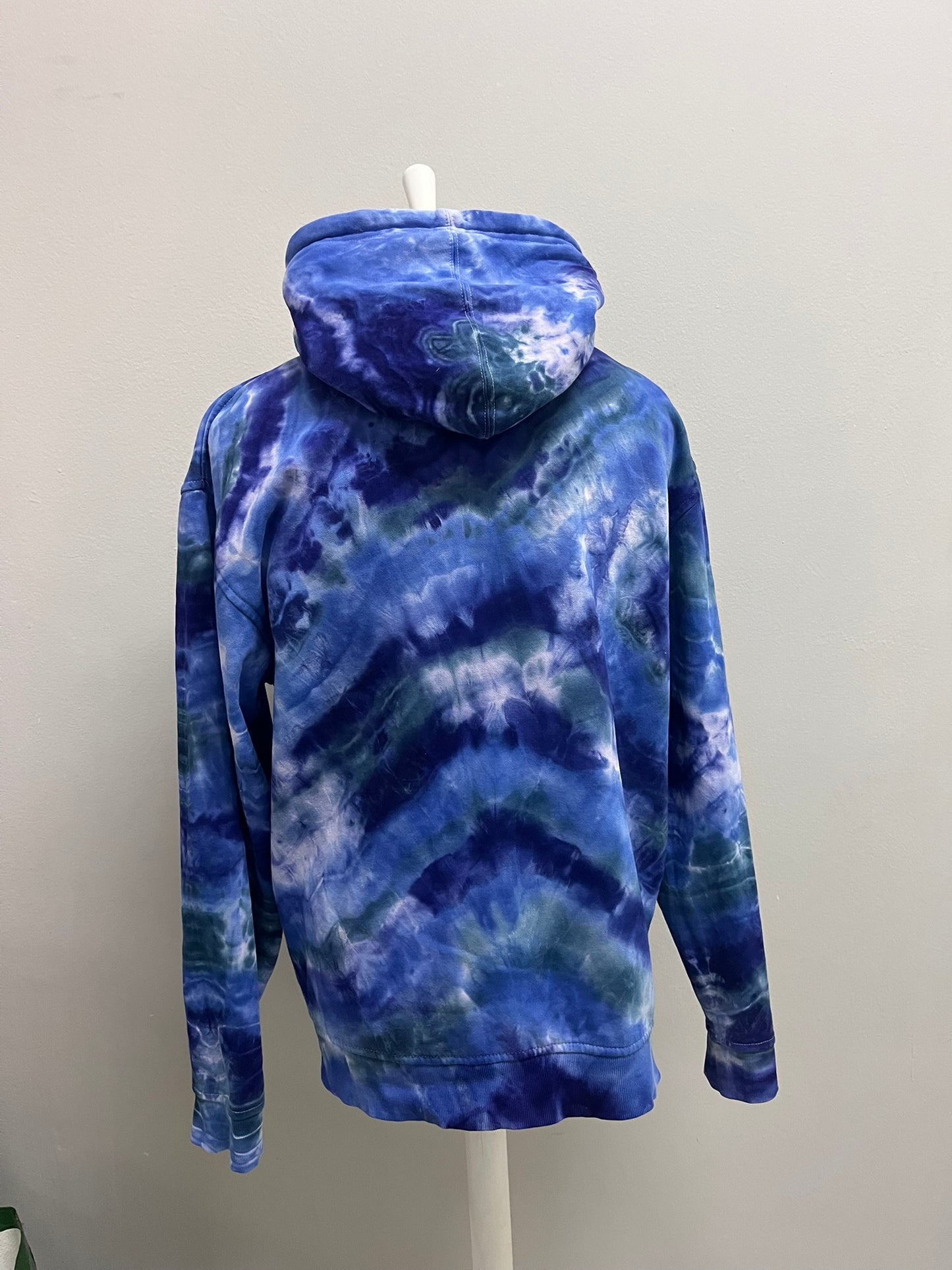 Sudadera con capucha tie-dye Geoda Oceánica